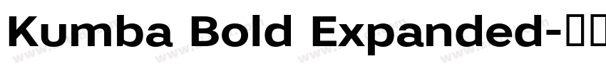 Kumba Bold Expanded字体转换